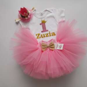 Tiulowa spódniczka i body na 1,2 lub 3 urodziny