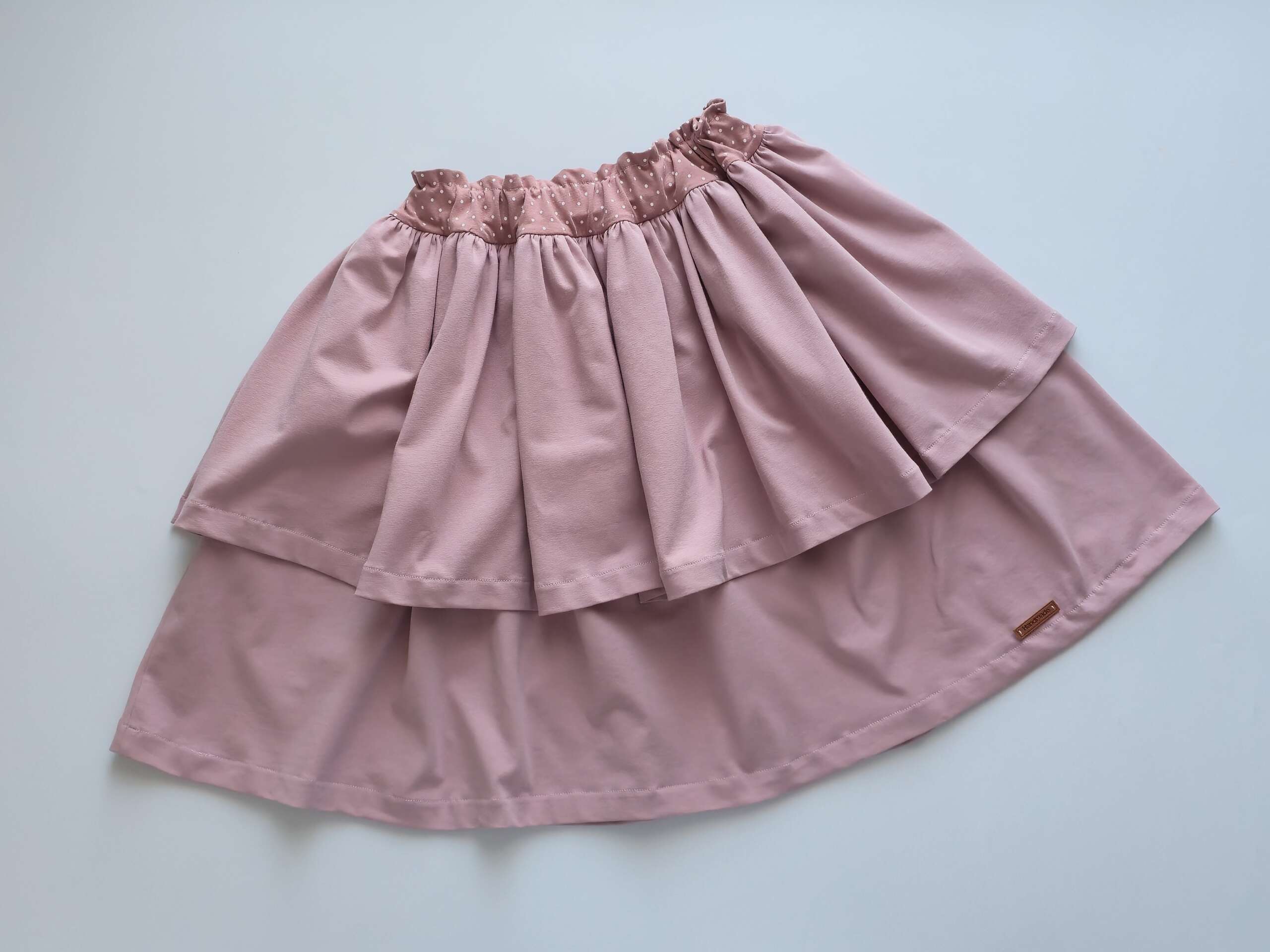 Spódnica z falbankami dla Mamy - brudny róż