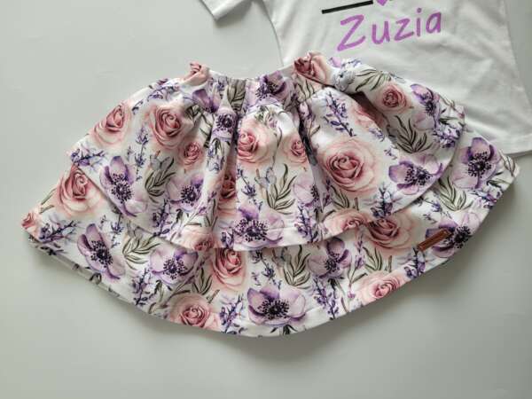 Wiosenny komplet dla dziewczynki liliowy z motylkami Body/Koszulka z nadrukiem limited edition