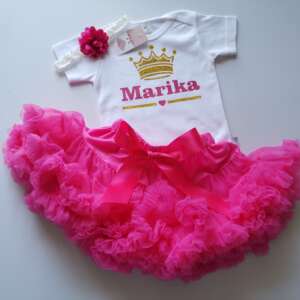 PS37 PETTISKIRT fuksja i body z imieniem