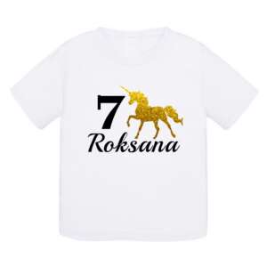 Personalizowana koszulka dla dziewczynki z jednorożcem