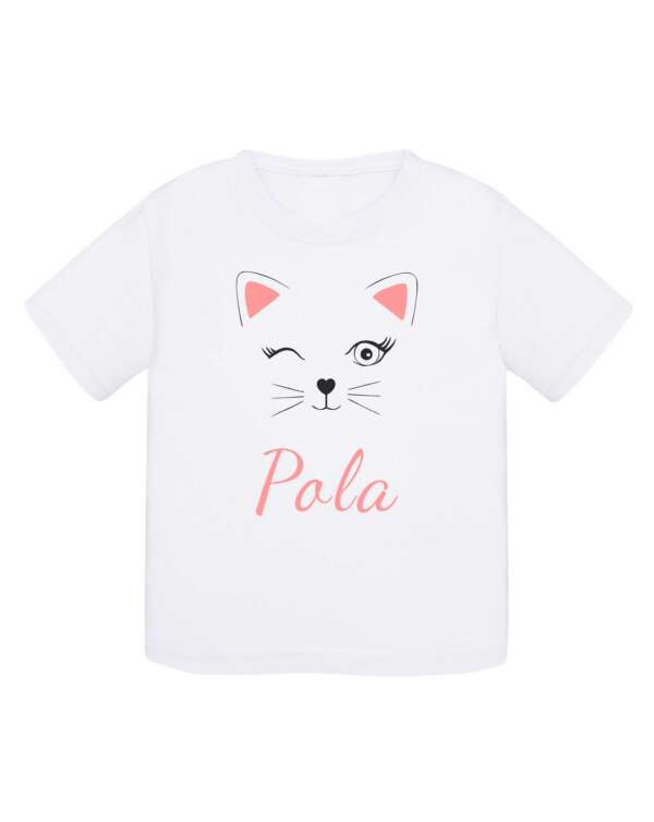 Personalizowana koszulka z kotkiem