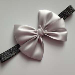 Opaska z kokardką – srebrna