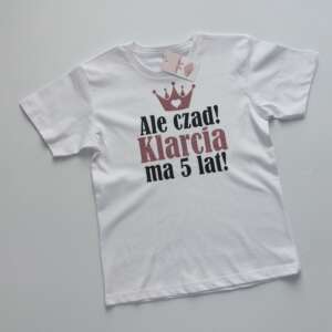 Koszulka dziewczęca urodzinowa na każdy rok!
