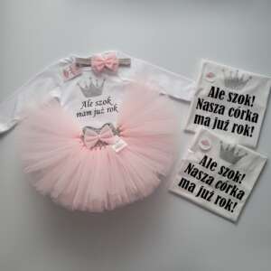 Zestaw rodzinny tutu, body, koszulki dla rodziców - jasny róż