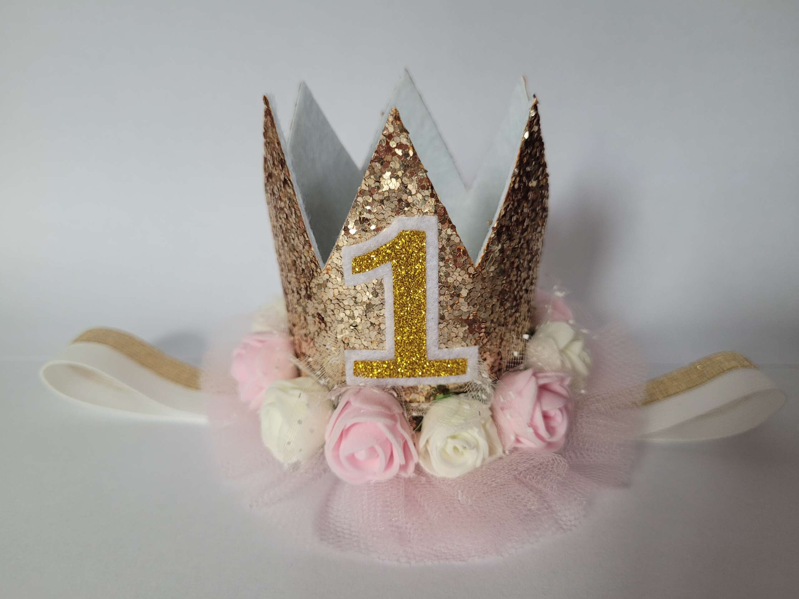 PS02 Komplet na roczek z imieniem spódniczka z falbankami pettiskirt pudrowy róż