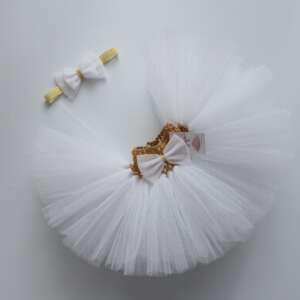 Biała TUTU Tiulowa spódniczka na gumce princess