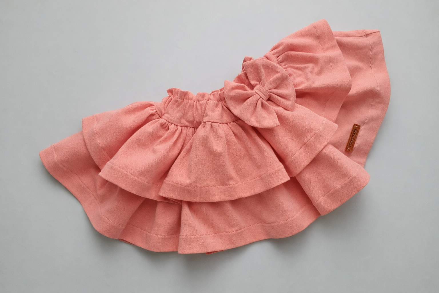 Spódniczka z falbankami 68-128 brzoskwinia